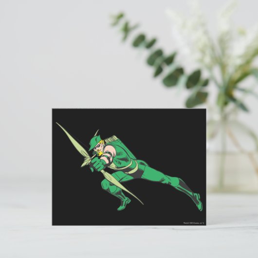 Groene pijlforellen briefkaart (Staand voorkant)