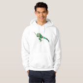 Groene pijlforellen hoodie (Voorkant volledig)