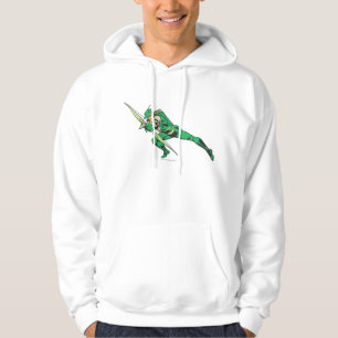 Groene pijlforellen hoodie
