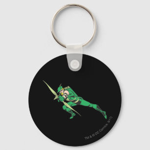 Groene pijlforellen sleutelhanger