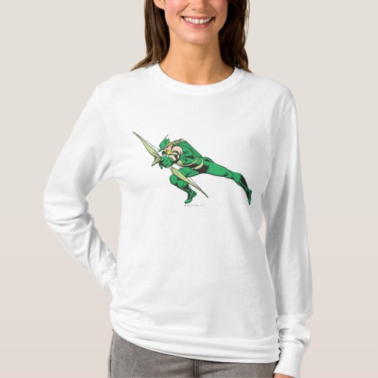 Groene pijlforellen t-shirt (Voorkant)