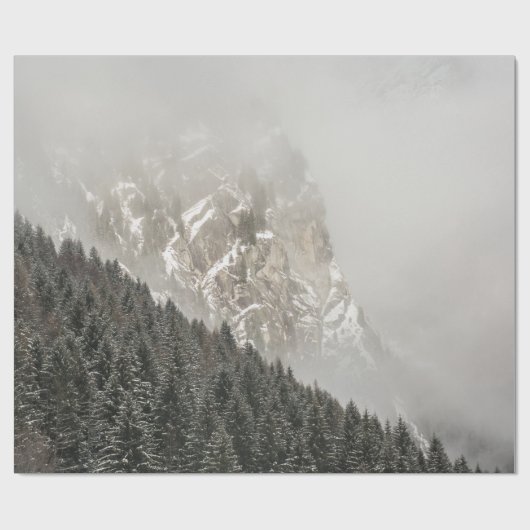 GROENE PIJNBOMEN CADEAUPAPIER (Vlak)