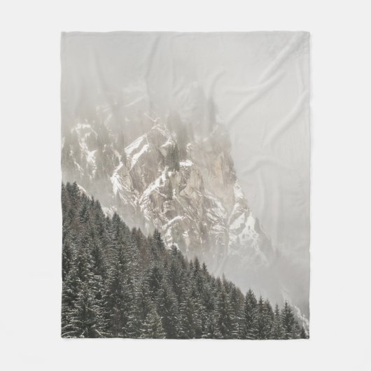 GROENE PIJNBOMEN FLEECE DEKEN (Voorkant)