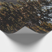 GROENE PIJNBOMEN NAAR HET MEENTAIN TIJDENS DE DAG CADEAUPAPIER (Hoek)