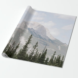 GROENE PIJNBOMEN NEAU ONDER WITTE KLEUTEN CADEAUPAPIER