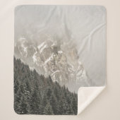 GROENE PIJNBOMEN SHERPA DEKEN (Voorkant)