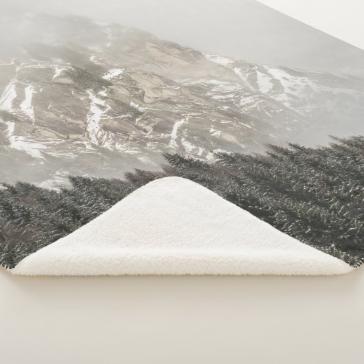 GROENE PIJNBOMEN SHERPA DEKEN (3/4)