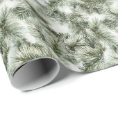 Groene Pijnboom Kerst Cadeaupapier (Rol Hoek)