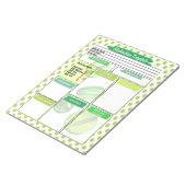 Groene Pil Verpleegkunde Student Medicatie Sjabloo Notitieblok (Schuin)