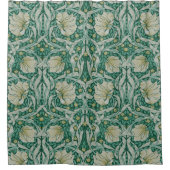 Groene pimpernel, William Morris, art nouveau Douchegordijn (Voorkant)