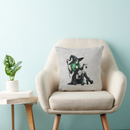 Groene Pin-up Heks Kussen