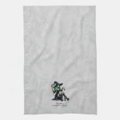 Groene Pin Up Heks Theedoek (Verticaal)
