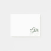 Groene Pine Bossen bergketklimmer Post-it® Notes (Voorkant)