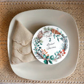 Groene pine Eucalyptus Pinecone, etiketten met gro Kaart