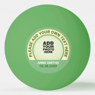 Groene Ping Pong Bal met Foto Pingpongbal