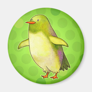 Groene pinguïn met Dot Magnet