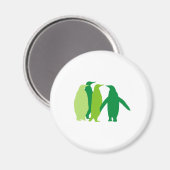 Groene pinguïns magneet (Voorkant / Achterkant)