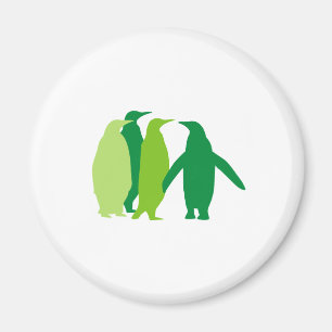 Groene pinguïns magneet