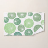 Groene Pinwheels 1950 Bad Handdoek (Handdoek)