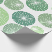 Groene Pinwheels 1950 Cadeaupapier (Hoek)