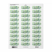 Groene Pinwheels 1950 Etiket (Full Sheet)