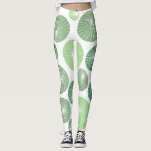 Groene Pinwheels 1950 Leggings