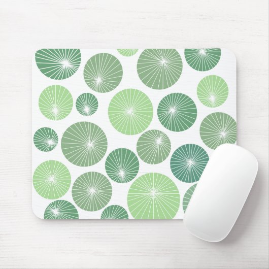 Groene Pinwheels 1950 Muismat (Met muis)