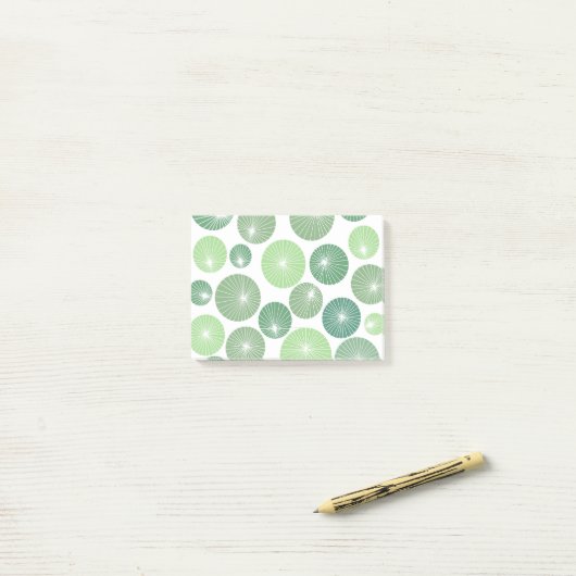 Groene Pinwheels 1950 Post-it® Notes (Op bureau)