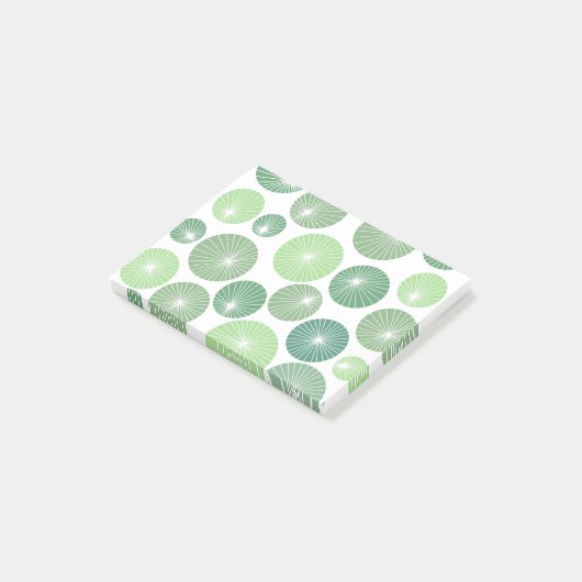 Groene Pinwheels 1950 Post-it® Notes (Schuin)