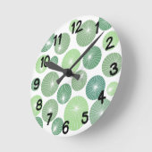 Groene Pinwheels 1950 Ronde Klok (Hoek)