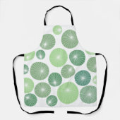 Groene Pinwheels 1950 Schort (Voorkant)
