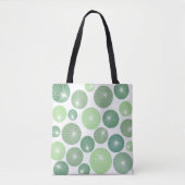 Groene Pinwheels 1950 Tote Bag (Voorkant)