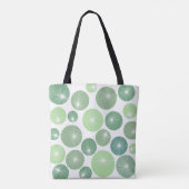 Groene Pinwheels 1950 Tote Bag (Achterkant)