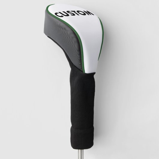 Groene piping aangepaste golf driver headcover bla (Schuin)