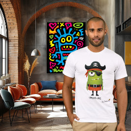 groene piraat | SCHAT - door ontwerp | Leuk origin T-shirt