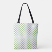 Groene Pistooltas met Stippen in Cirkels Tote Bag (Achterkant)