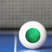 Groene Pixel Art | Drie sterren Ping Pong Ball (Net)