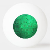 Groene Pixel Art | Drie sterren Ping Pong Ball (Voorkant)
