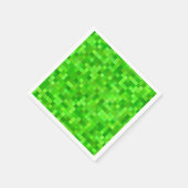 Groene Pixel Feest Benodigdheden, Gamer Verjaardag Servet (Hoek)