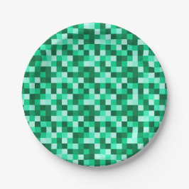 Groene Pixels Cadeaubon, Minecraft Geïnspireerde P Papieren Bordje