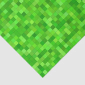Groene Pixels Decoupage Papier, Gaming Blok Stijl Tissuepapier (Detail)