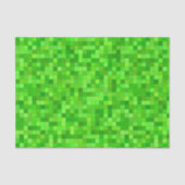 Groene Pixels Decoupage Tissuepapier (Voorkant)