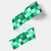 Groene Pixels Lint Minecraft Feestlint (Achterkant)