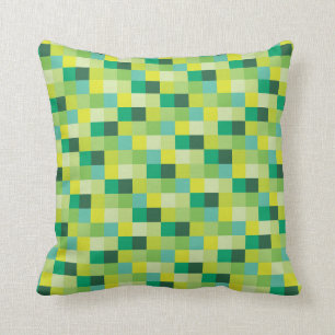 Groene pixels   Pixelated Pattern   Gamer Kussen