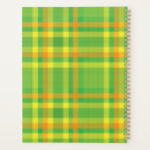 Groene plaid gepersonaliseerde leraar planner (Achterkant)