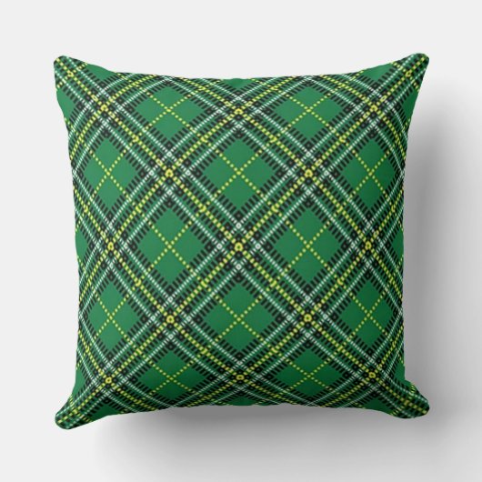 Groene Plaid Kussen (Achterkant)