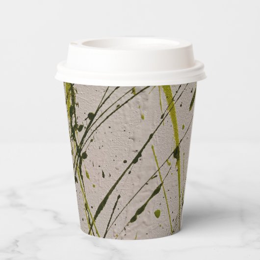 GROENE PLAID PAPIEREN BEKERS (Achterkant)