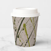 GROENE PLAID PAPIEREN BEKERS (Voorkant)