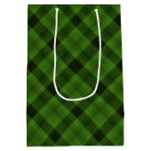 GROENE PLAIDEPATROON MET GROENE STROMEN MEDIUM CADEAUZAKJE (Achterkant)