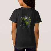Groene Planeet Aarde T-shirt (Achterkant)